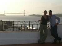 Lisa and Mark In front of the Angostura Bridge