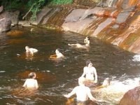 Taking a Dip in Angel Falls