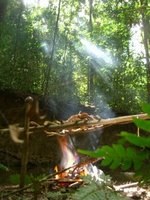 Smoking Fish on a Homemade Barbie!