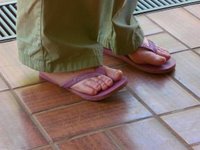 Shelly's Pink Flip Flops