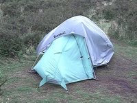 My Crap Tent Being Battered by the Wind