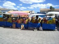 Colourful Fruit Market Stalls