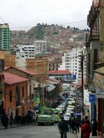 Busy Street View in La Paz